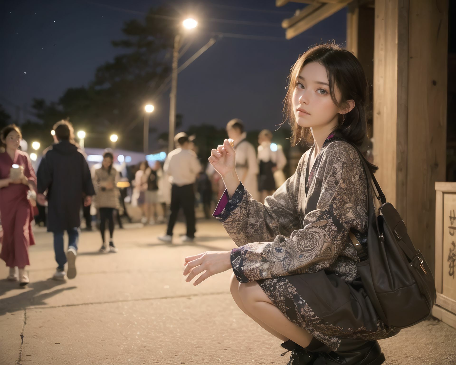 AI美少女写真集 素顔の RUNA - （3） 〜夏祭りに揺れる静かな光〜 サンプル画像 9