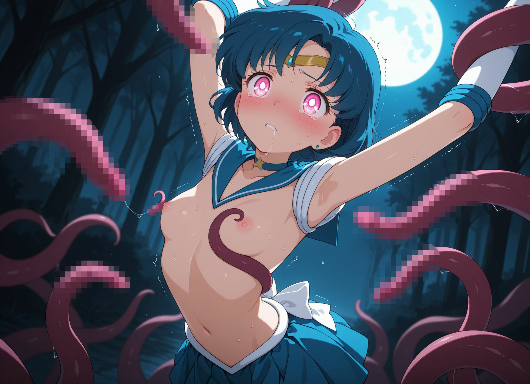 セラムン_亜美ちゃんが触手妖魔に捕まって色々されて悪堕ちハッピー 画像4