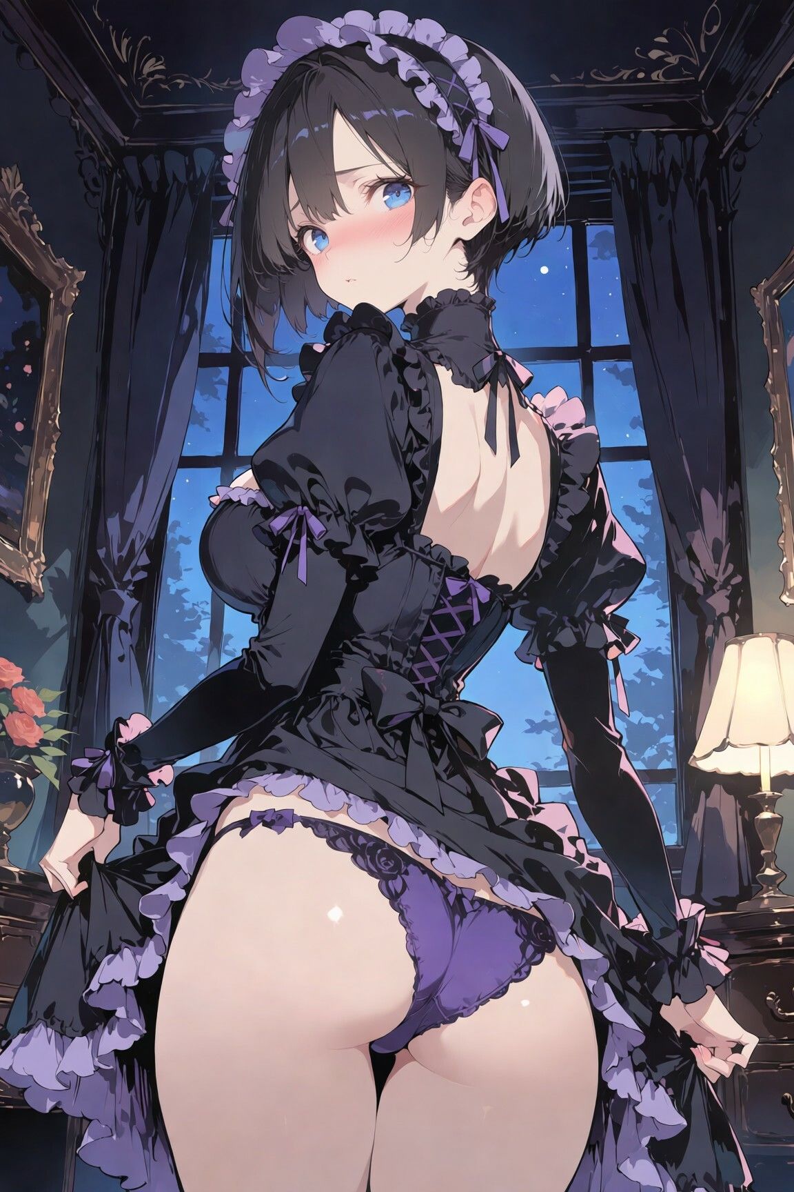 ボーイッシュ巨乳メイドの夜伽奉仕 〜ゴスロリを脱ぎ捨てて御主人様に捧げる蜜尻〜の作品画像 2