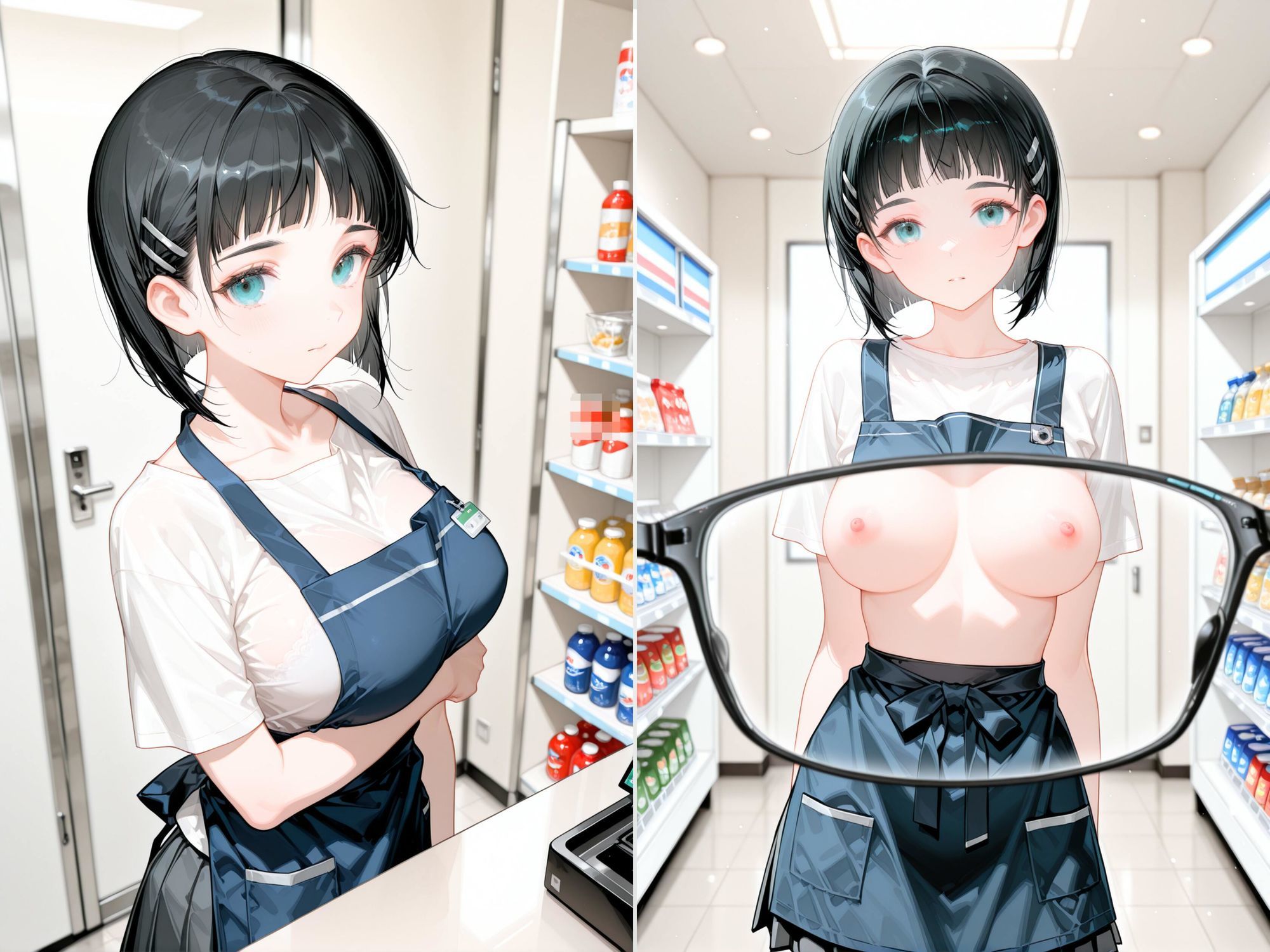 【4K動画付き】 24時間の快楽:コンビニで牝に目覚める 桐ヶ谷直〇編 ソードアートオ〇ライン SAO1
