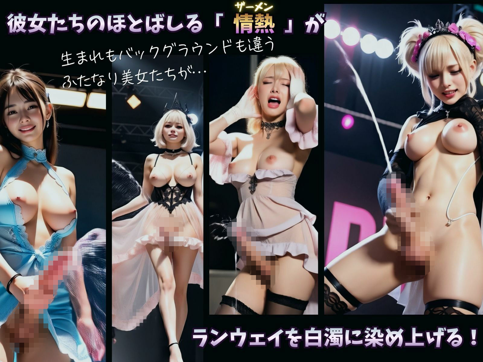 ふたなり美女の祭典ナリコレ！Day.1【リアル実写系ふたなり美女オナニー動画】 サンプル画像 5