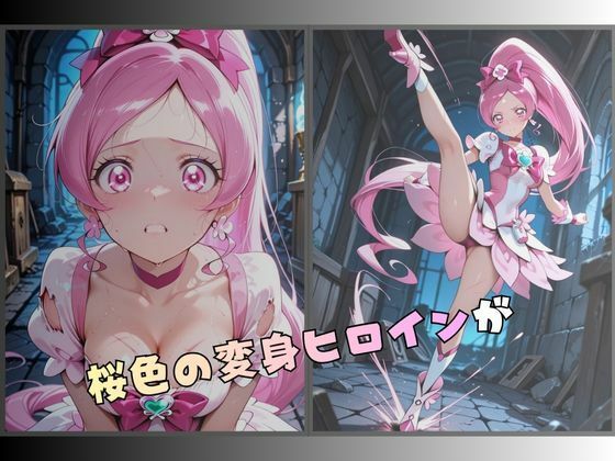 拘束された桜色の変身ヒロイン 画像1