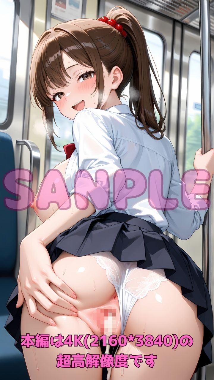 逆痴●列車 〜女子校生痴女のお尻擦りつけ誘惑＋立ちバック＆騎乗位4〜 サンプル10