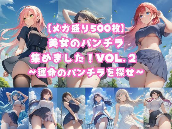 【メガ盛り500枚】美女のパンチラ集めました！Vol.2 〜運命のパンチラを探せ〜