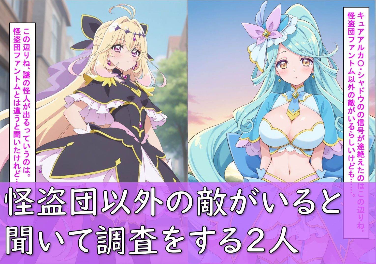 ヒロイン敗北_キュアアルカ〇・シャドウ&キュアエクレ〇ル〜触手姦&市民輪〇〜 画像2