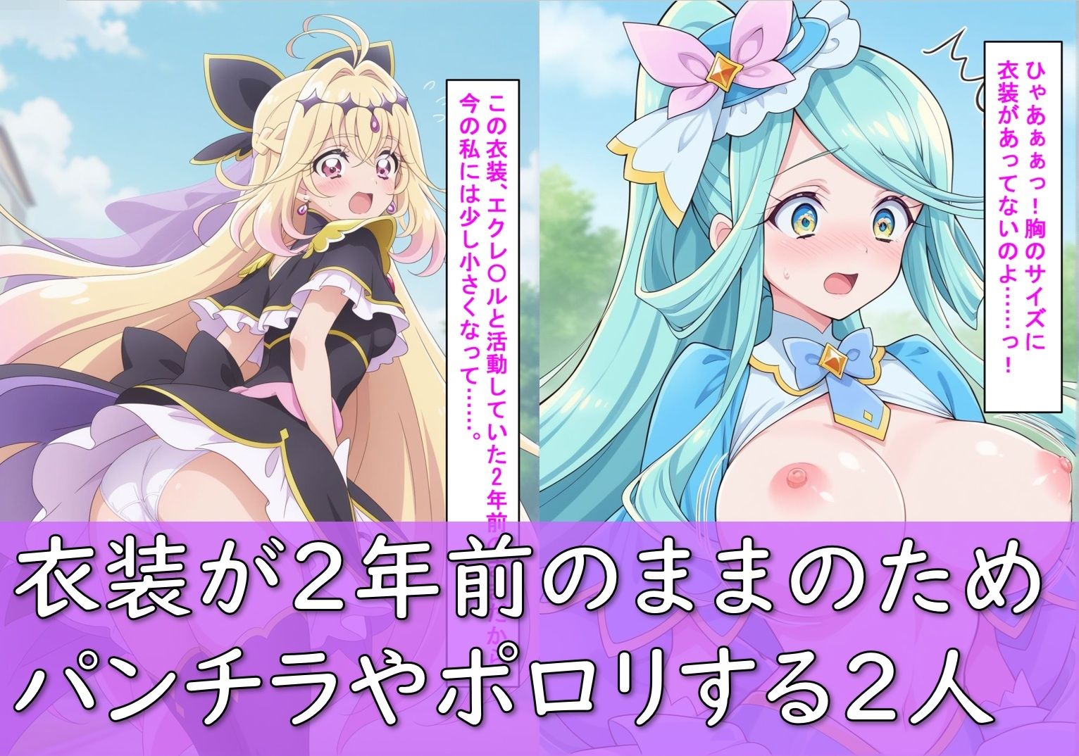 ヒロイン敗北_キュアアルカ〇・シャドウ&キュアエクレ〇ル〜触手姦&市民輪〇〜 画像3