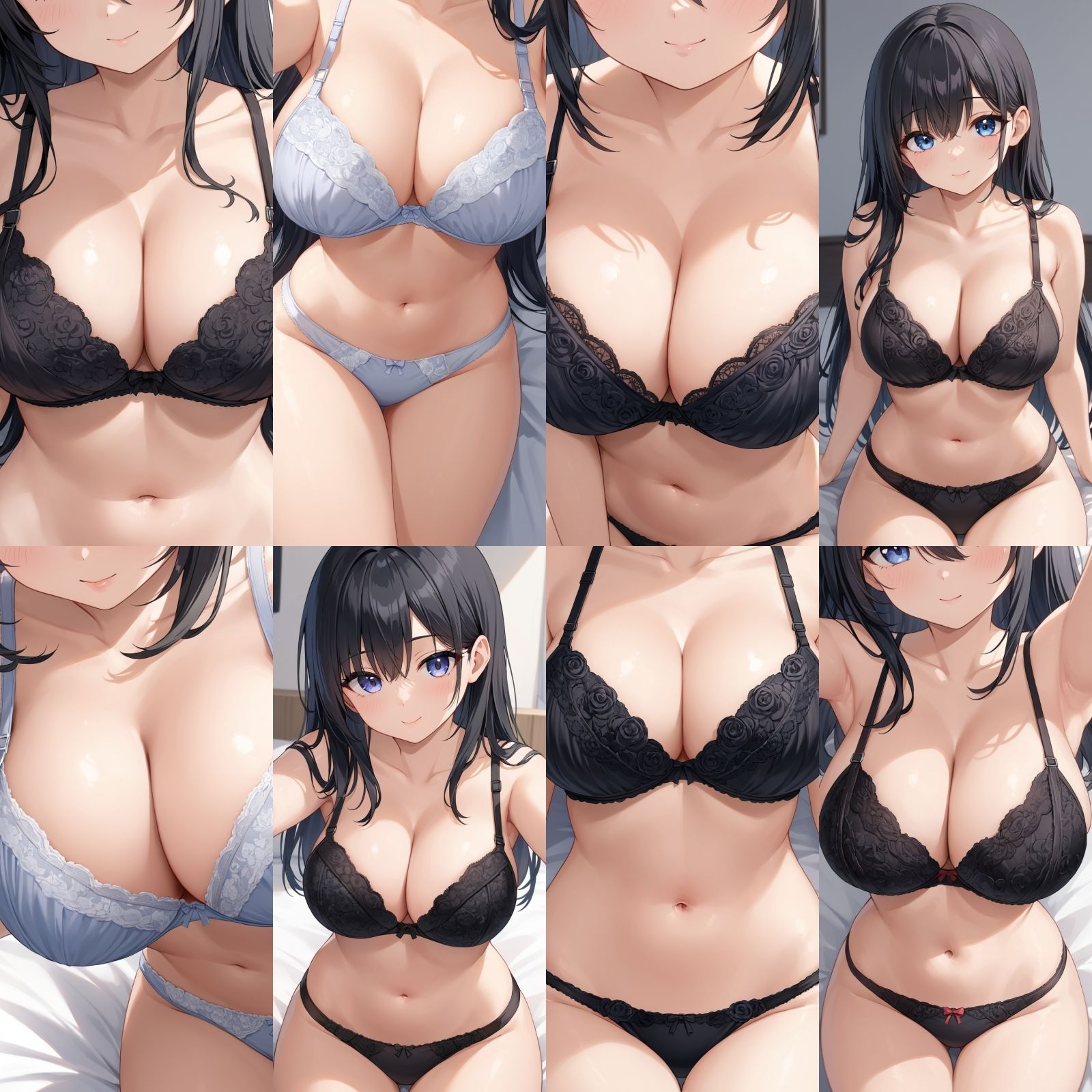 -ベッド編-巨乳セフレの近距離下着 Vol.1-2【500枚】