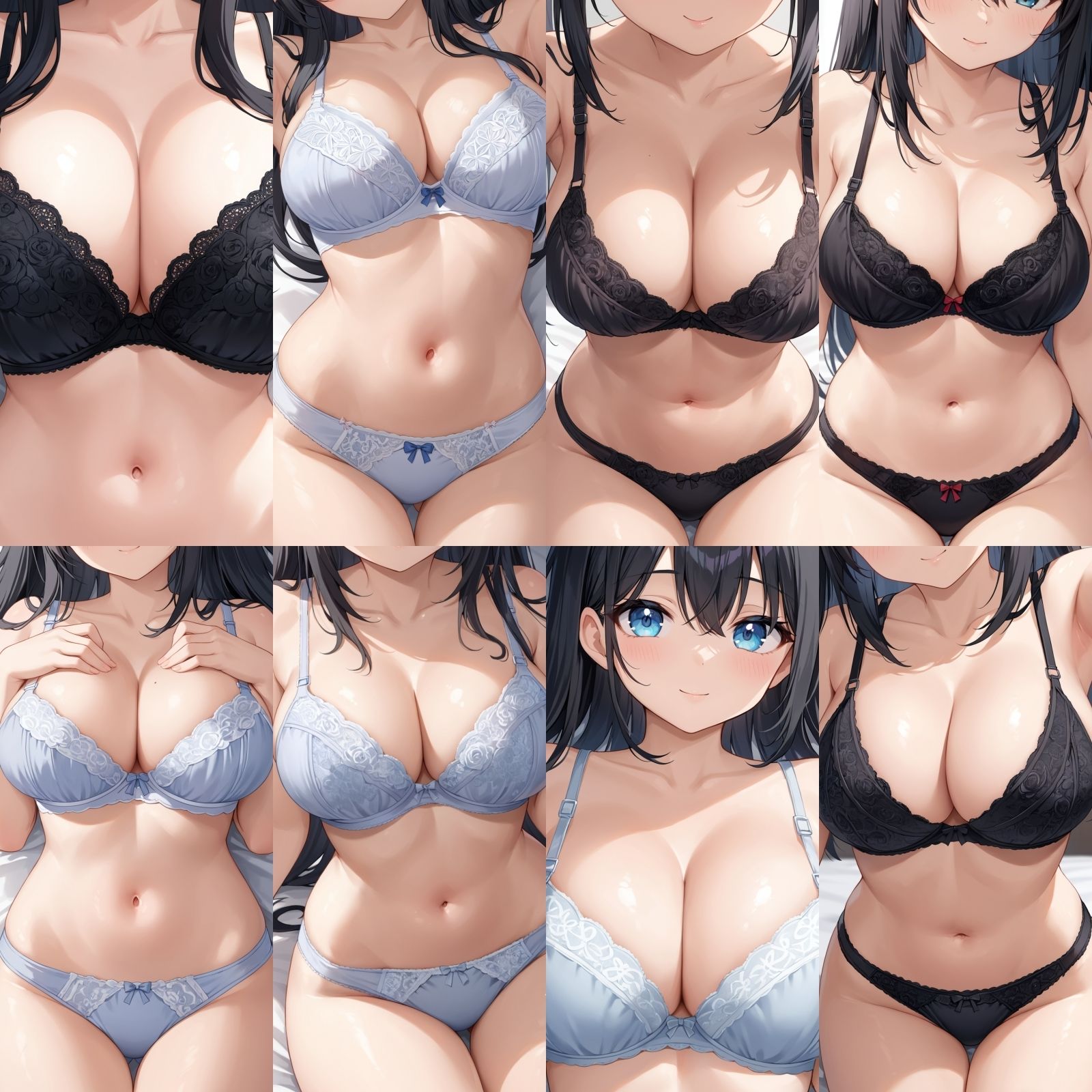 -ベッド編-巨乳セフレの近距離下着 Vol.1-2【500枚】