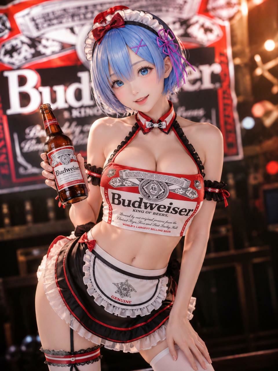 メイド風バドガールリアル風美少女レ〇りん〜イラスト集〜 画像1