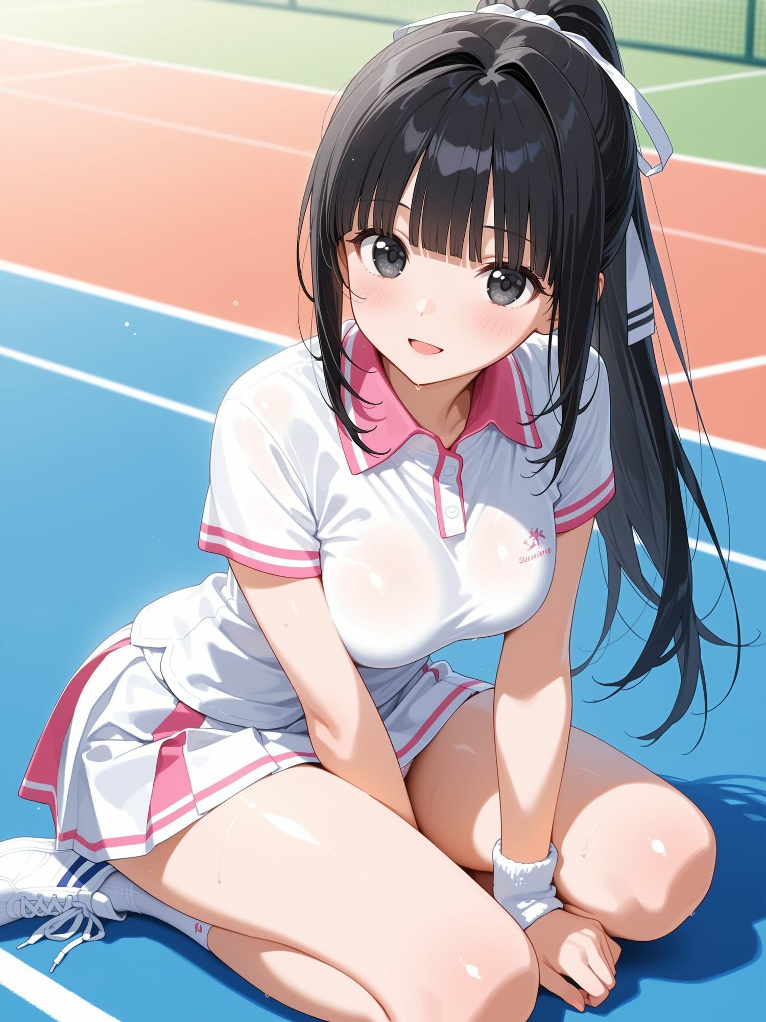 部活中なのにイケナイことをするテニス部の先輩 サンプル1