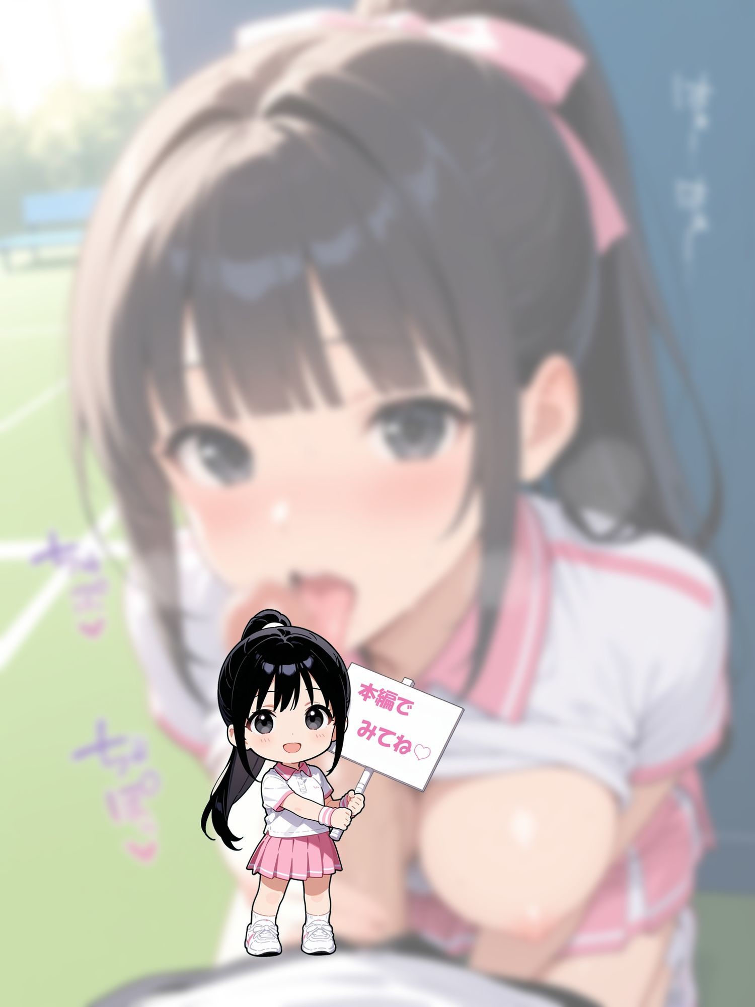 部活中なのにイケナイことをするテニス部の先輩 サンプル8