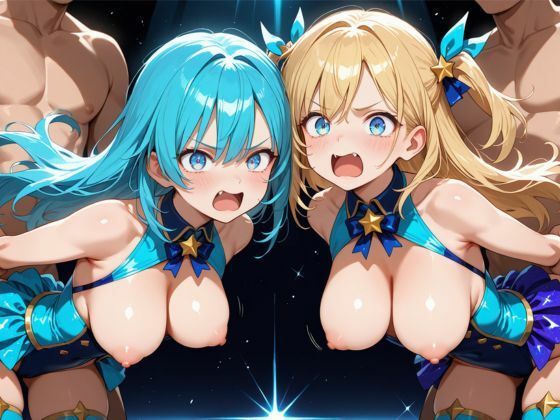 【500枚/超高画質2K/大容量】ステージの上で犯●れるアイドルたち。〜スポットライトを浴びながら乱入男にバックから突かれる狂宴〜 華やかな衣装を剥ぎ取られ、大衆の前でイカされ続けるトップアイドル。ツインテール・金髪・ピンク髪の美少女たちが貫かれるバック＆乱交シチュエーション。露出度の高いライブ衣装、溢れる爆乳、男たちの筋肉美と汗の質感まで2048pxで鮮明に描写。歓声と悲鳴が混ざり合うライブステージで肉奴●と化した少女たちの至高の受難写真集。2048px×1024px/枚数多数/アイドル/乱交/バック/