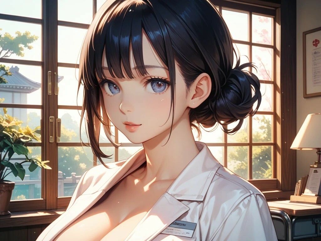 保健室の先生と花畑散策美女とレオタード美女1