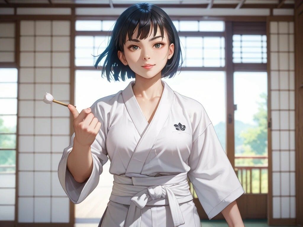 柔道娘と浴衣美女と船乗り美女とメイドのお仕事1
