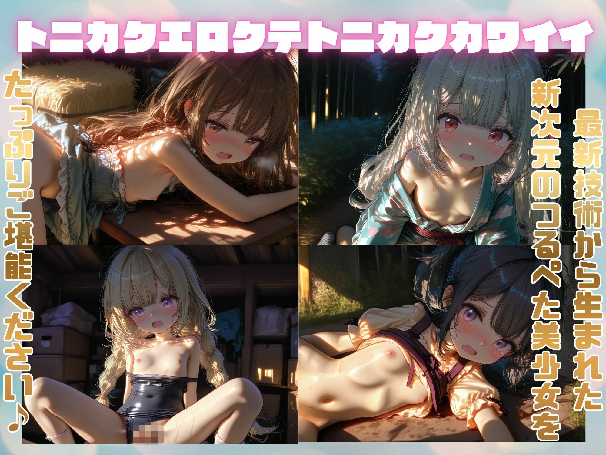 【4K神画質60fps】超絶ビジュ! トニカクカワイイ トニカクエロイ つるぺた美少女100人 中出しSEX! サンプル画像4