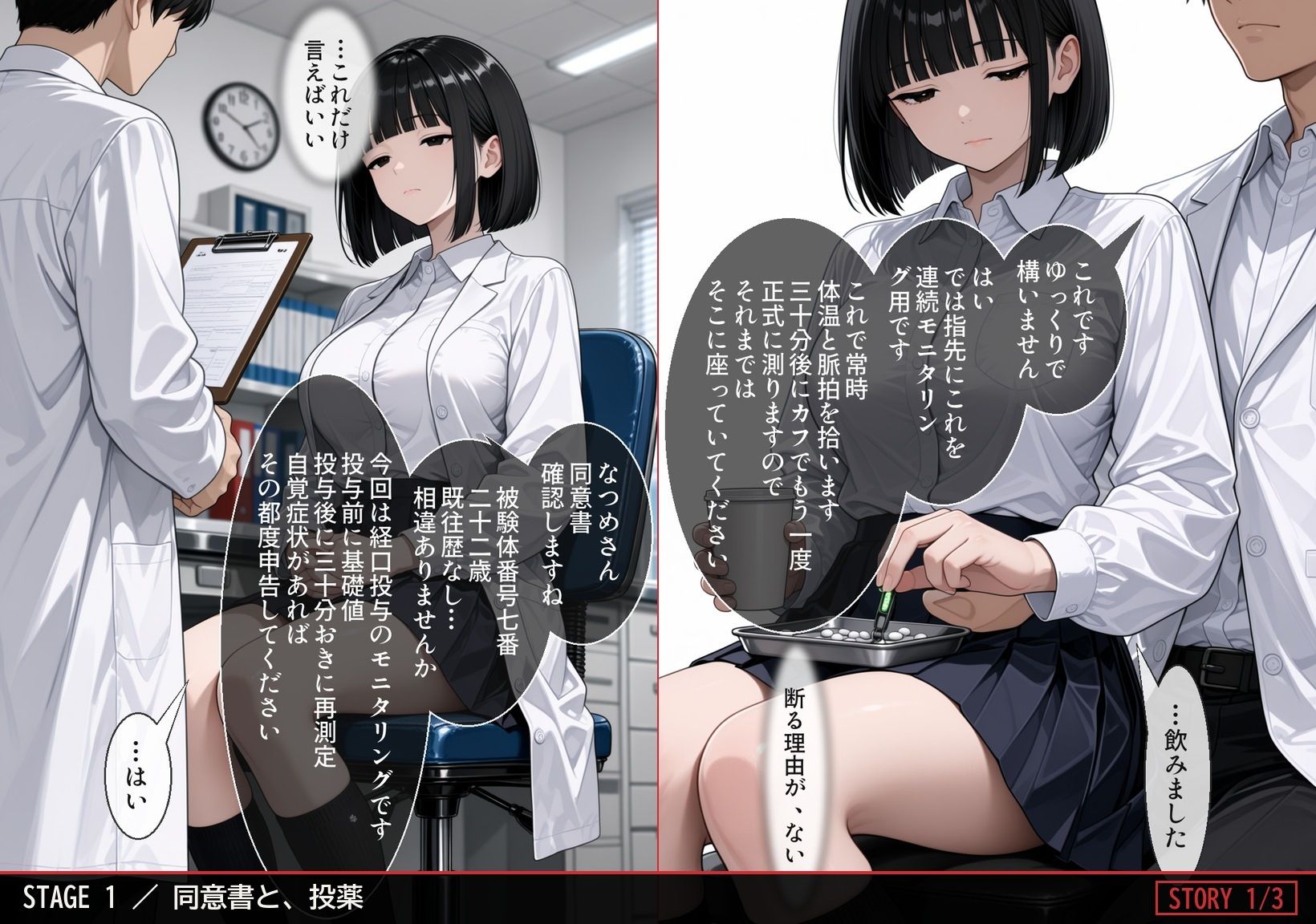 治験カルテ:被験体ナツメの理性崩壊記録 サンプル2