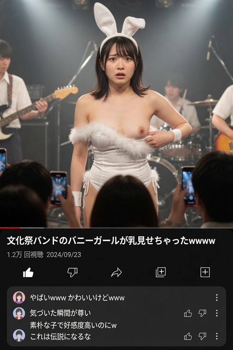 バニーガールのおっぱいポロリハプニング画像集 画像6