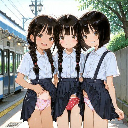 はい、チーズ♪で全開くぱぁ！常識改変世界の修学旅行記念撮影〜小柄女子たちの笑顔と秘部開帳記録〜 サンプル画像 11