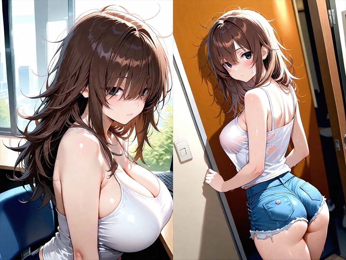 保護申請に来た無防備なバツイチ美人を中出し孕ませセックスする話 サンプル1