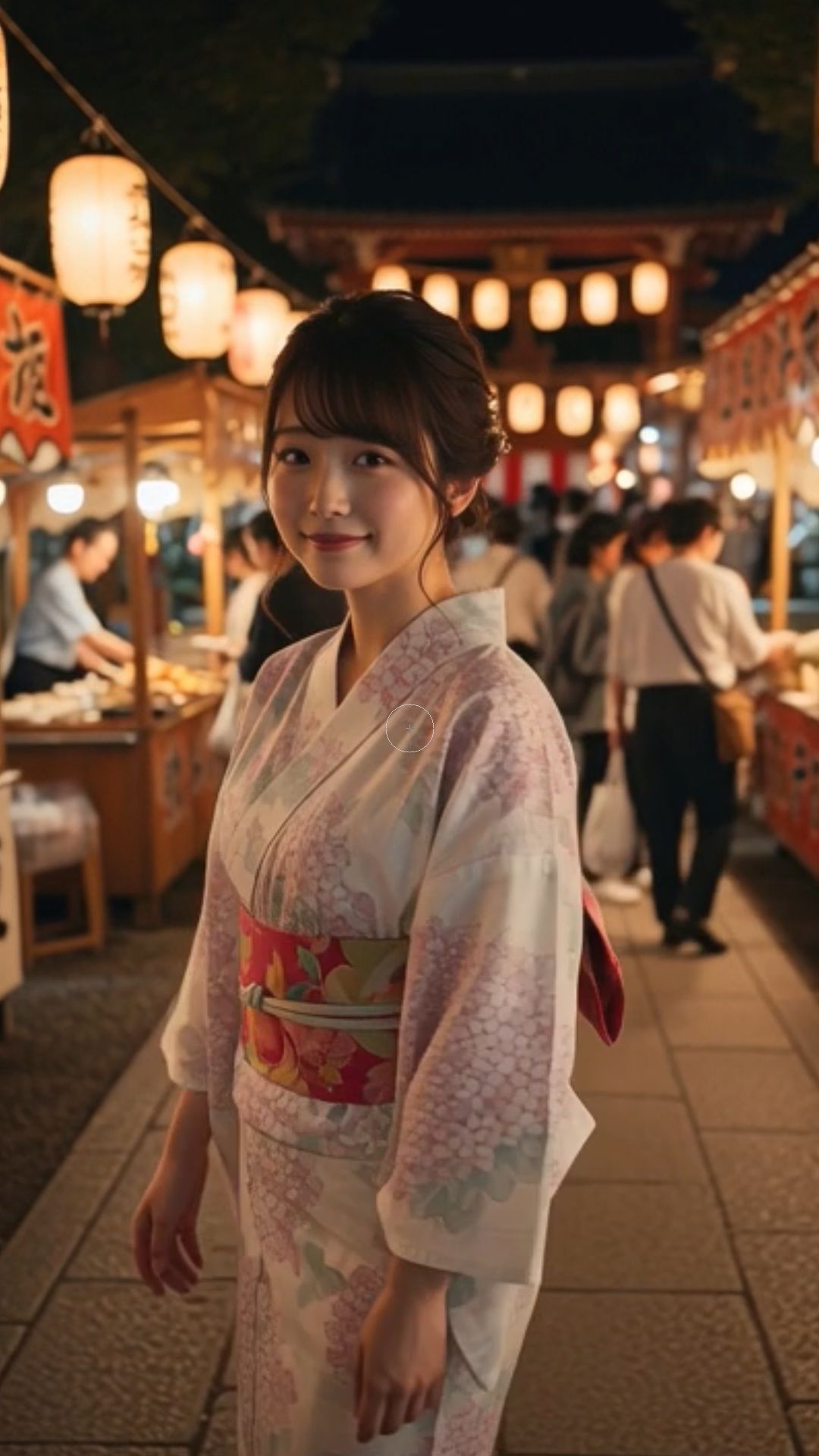 浴衣女子 花火大会 祭り 神社 海岸 田舎 女子校生 女子大生 夏 屋台 日本文化 デート ディープキス サンプル画像 7
