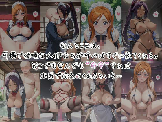 メイドさんデリバリー専門店!!メイドさんの本気SEX、非公開。〜井○織姫&四○院夜一編〜 画像2