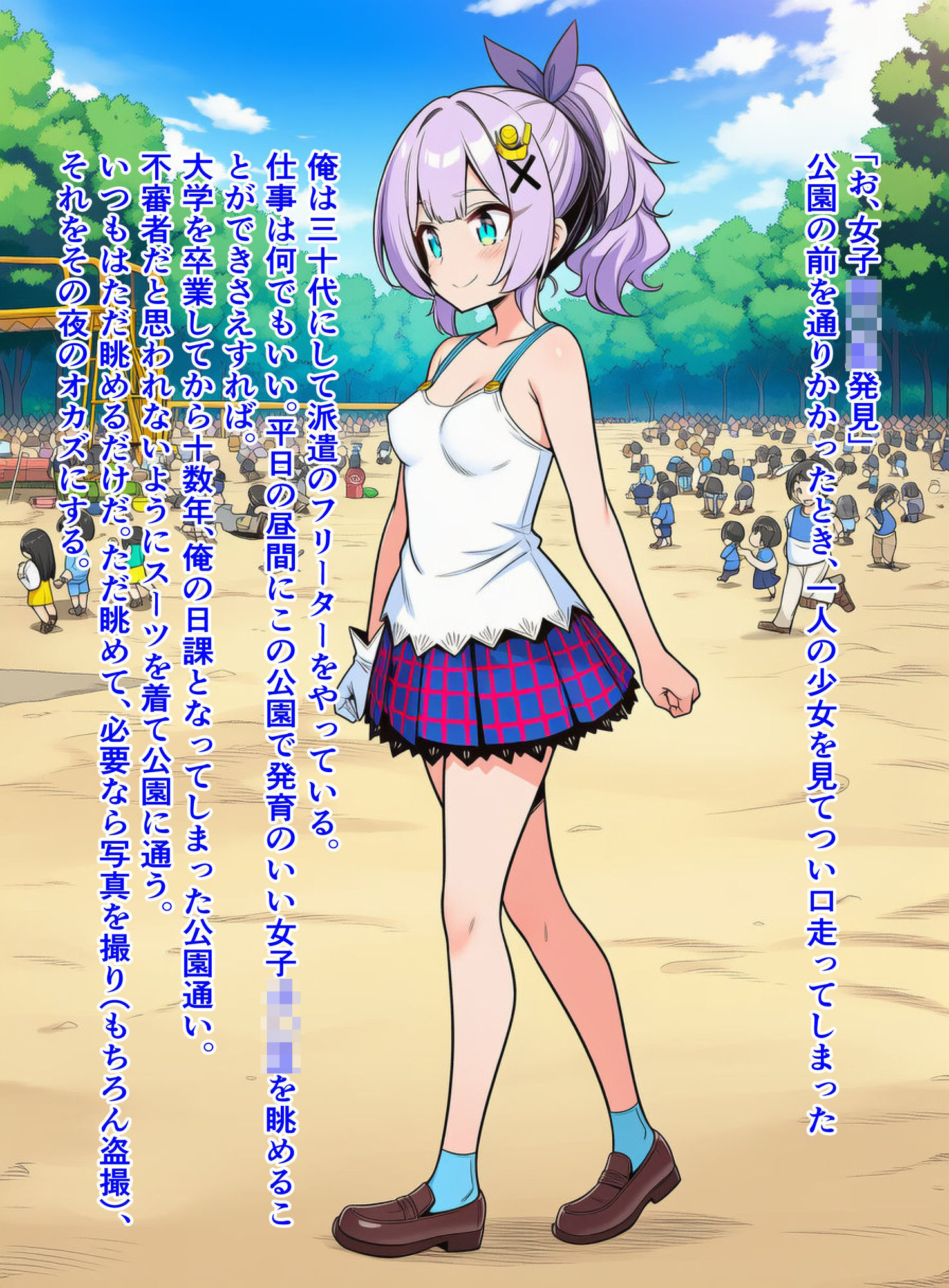 ジャ〇リンちゃんが公園でおっぱいを痴●されたあげく、トイレで襲われちゃう話 画像1