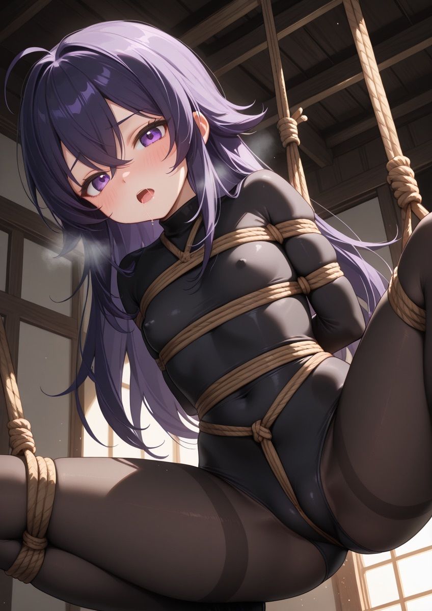 緊縛されてる女の子が身動きできずに吊るされてるやつ 1 画像1