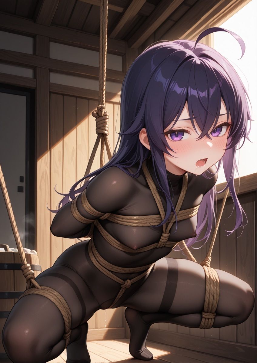 緊縛されてる女の子が身動きできずに吊るされてるやつ 1 画像4