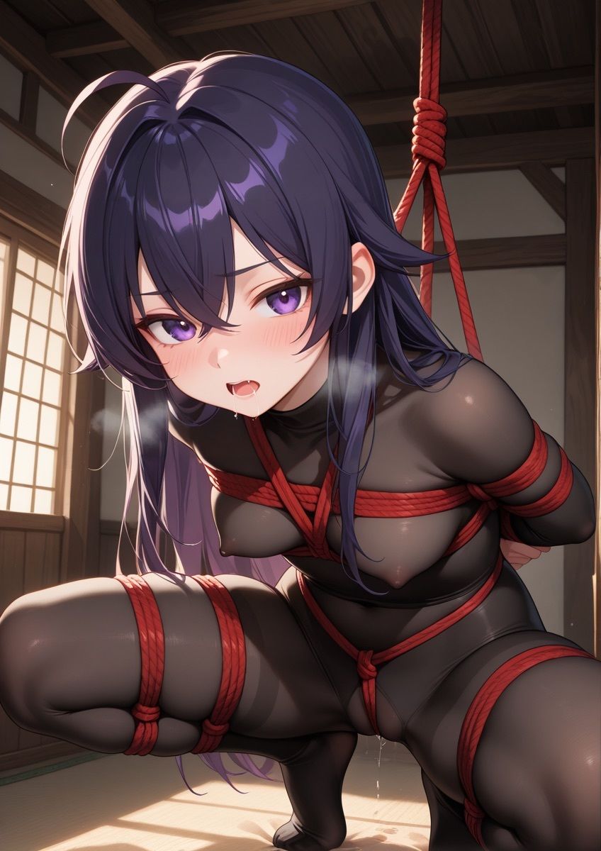 緊縛されてる女の子が身動きできずに吊るされてるやつ 1 画像5
