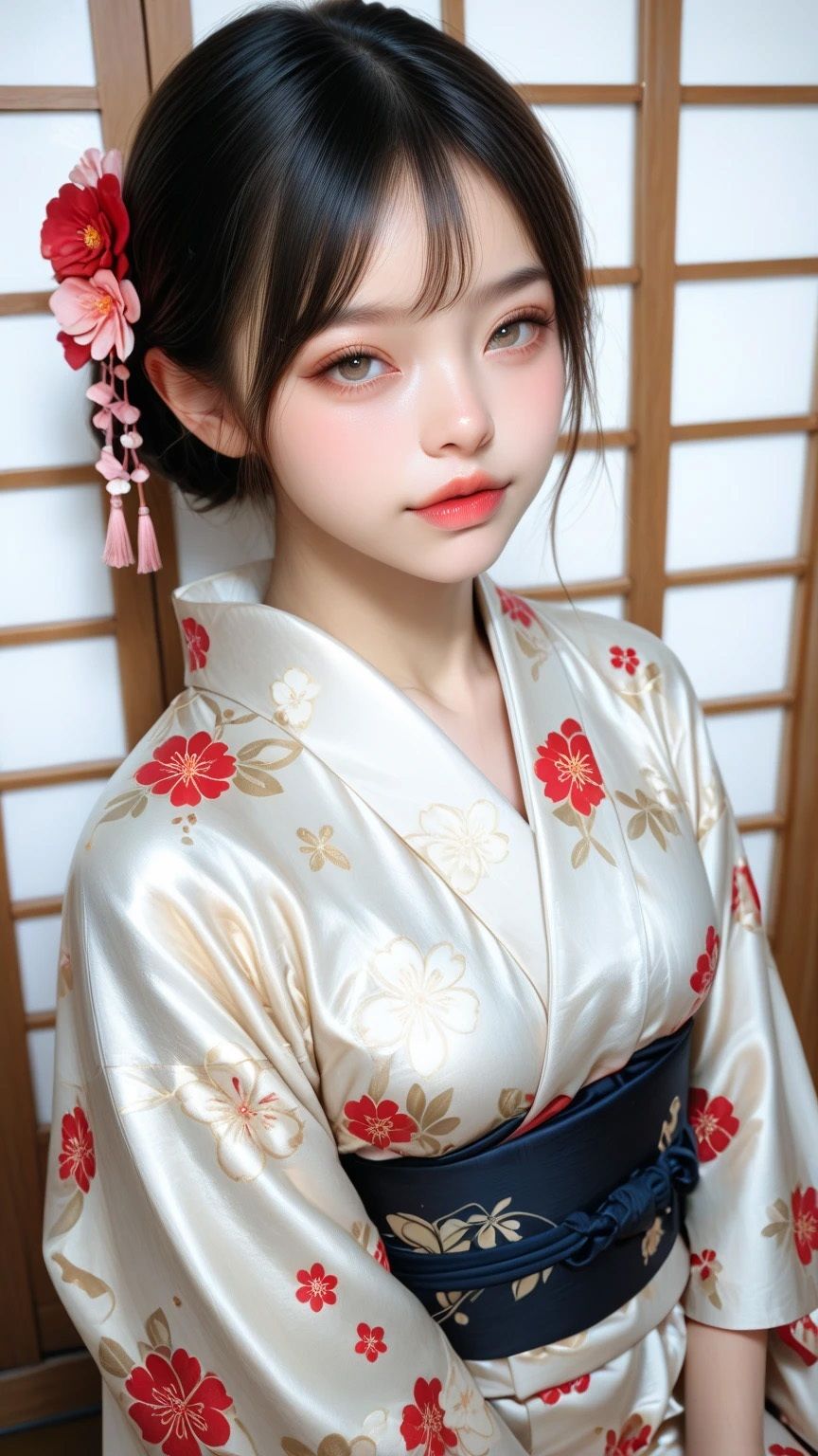 着物で欲情ぶっかけ娘 快感マルチパーソンSEX 画像1