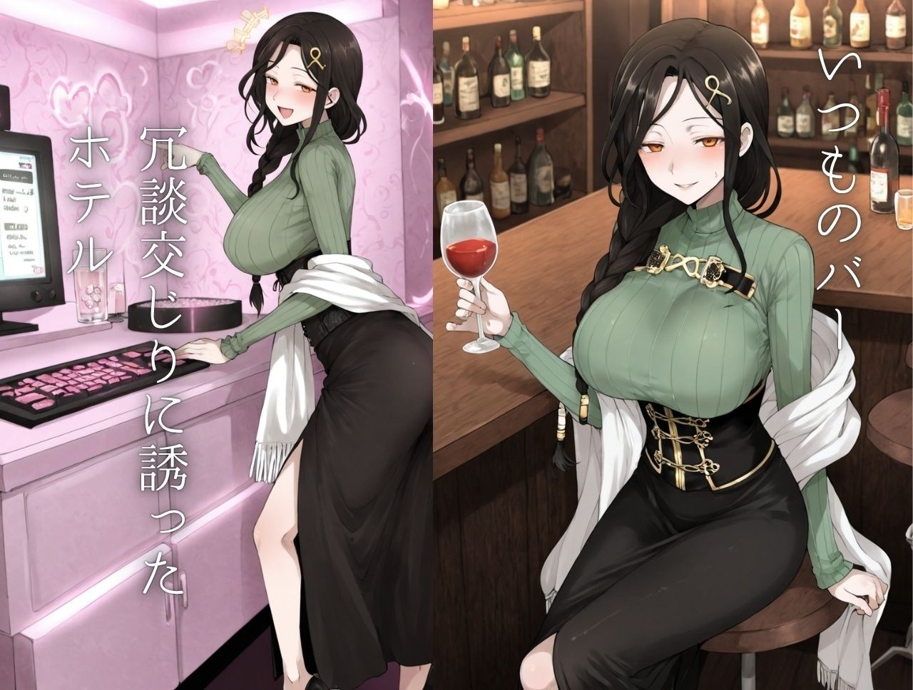 白〇巴＆健〇花〇 百合カップルがメス堕ちして孕ませられる話