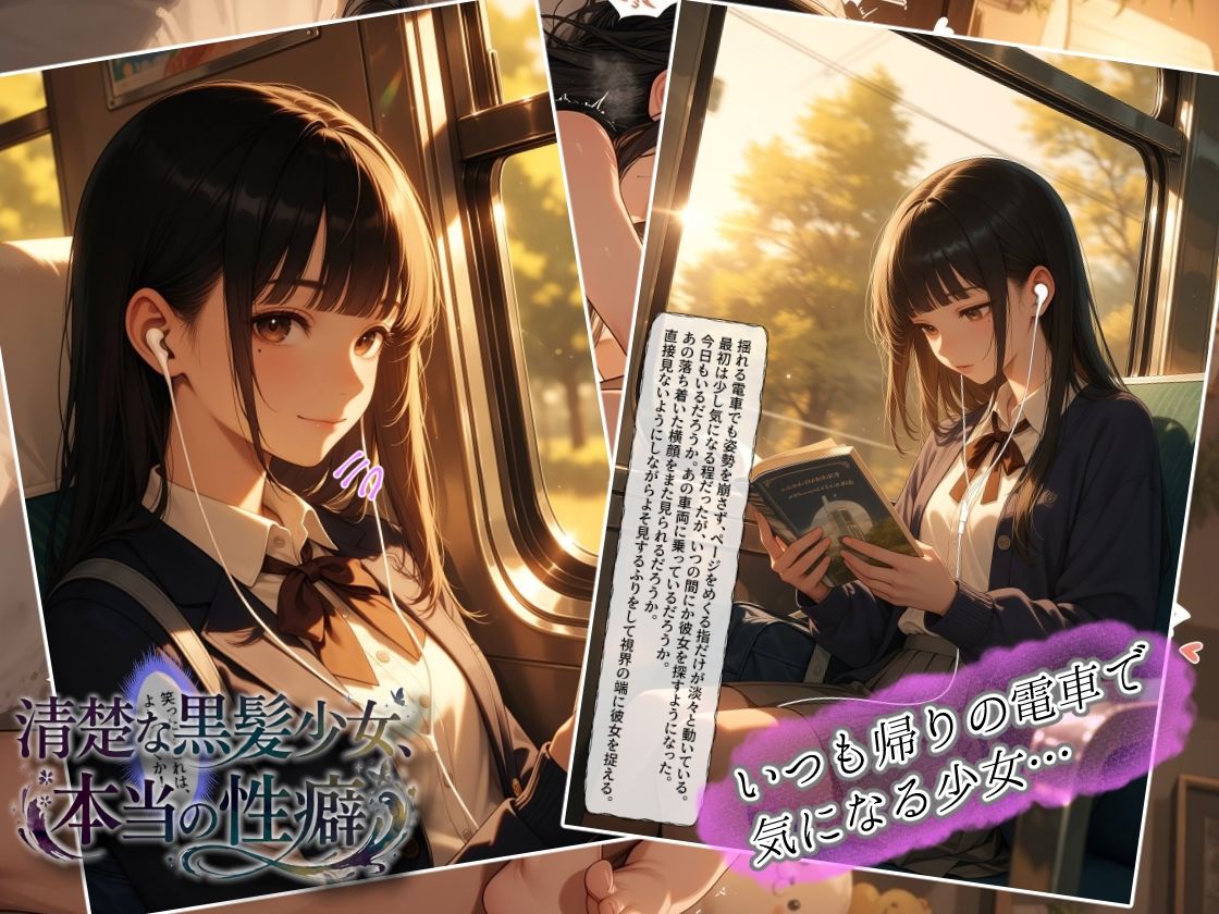 清楚な黒髪少女、本当の性癖 画像1
