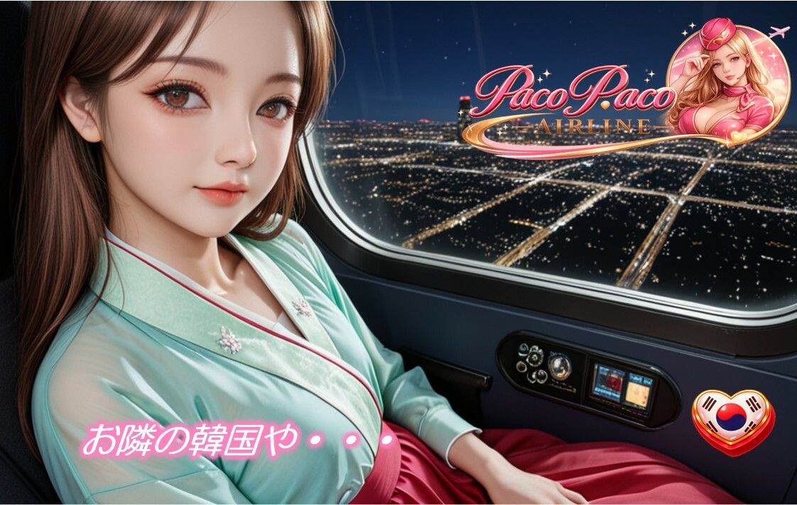 世界中のCAと空でプレイ〜 フルボイス28分動画 Paco Paco Airline 日本・韓国・中国 路線〜 画像4