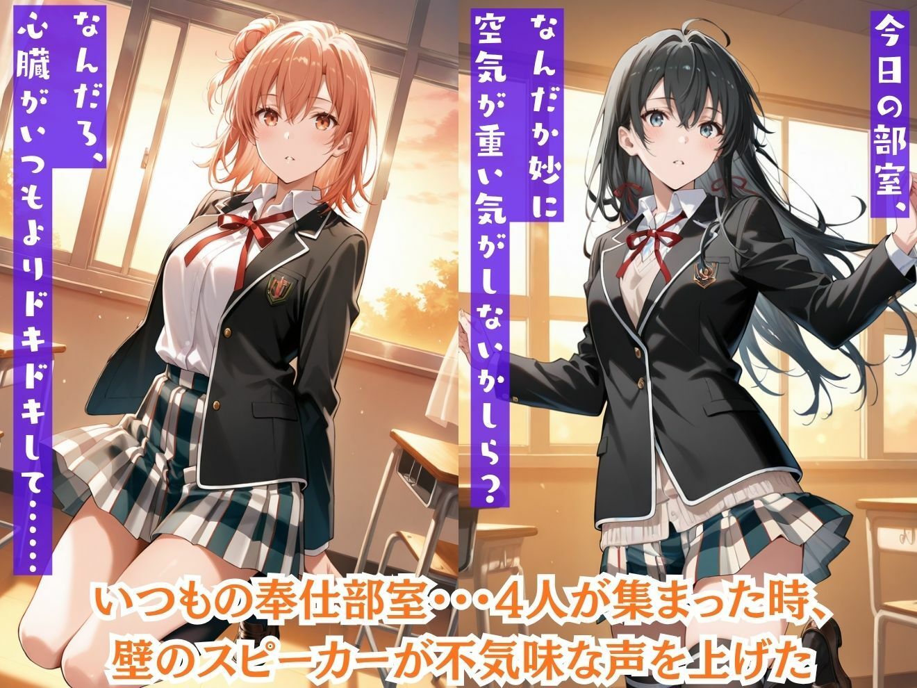 もしもキュートな奉仕部のヒロイン達を強●的に○○の力で着せ替え人形に堕として弄んだら？俺ガイル編 画像1