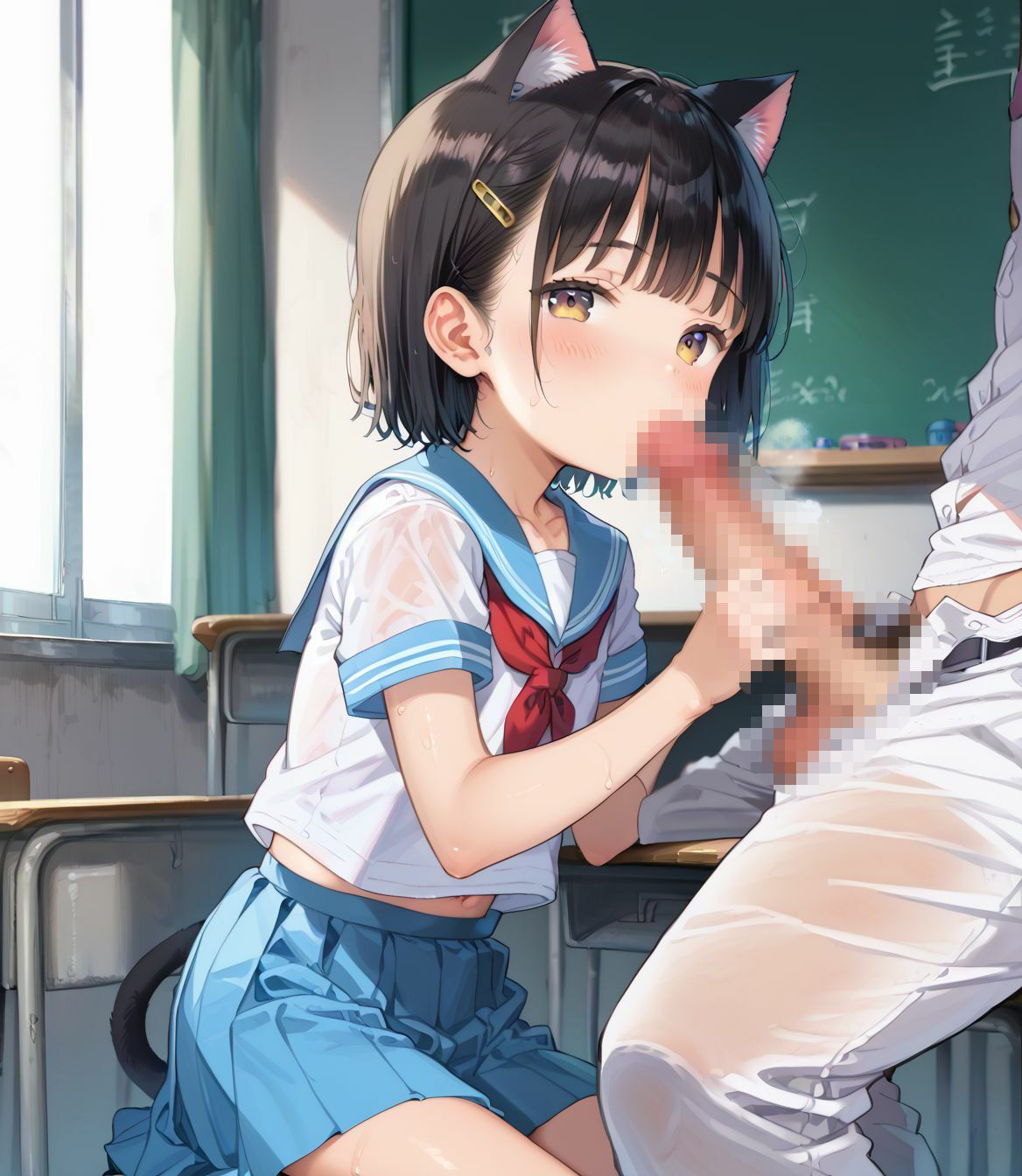 にゃんにゃんちっぱい娘のえっちすぎる学校ライフ1 画像9