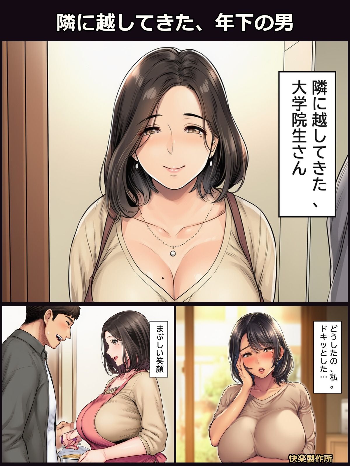 熟れごろ人妻 ─ 年下との火遊び【熟女NTR・セリフ付き計144枚】 画像1