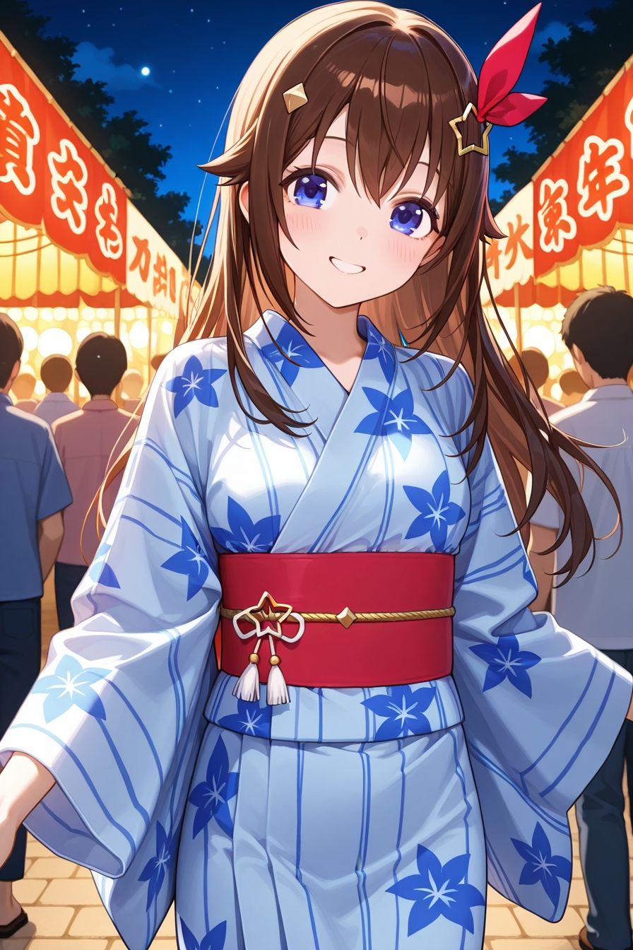 夏祭りデートでイチャラブ浴衣えっち ホ○ライブ0期生，1期生編 画像1