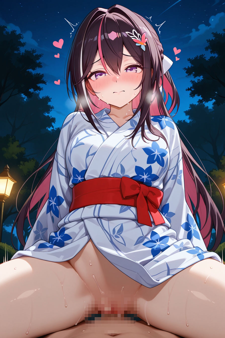 夏祭りデートでイチャラブ浴衣えっち ホ○ライブ0期生，1期生編 画像5