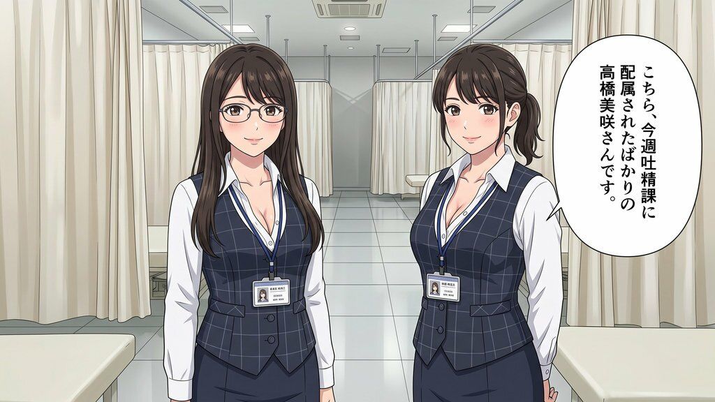 仕事中に勃起したら女性社員が抜いてくれる会社 ─ 高橋 美咲（性務部 吐精課 即時処理班） ＃01 サンプル画像 2