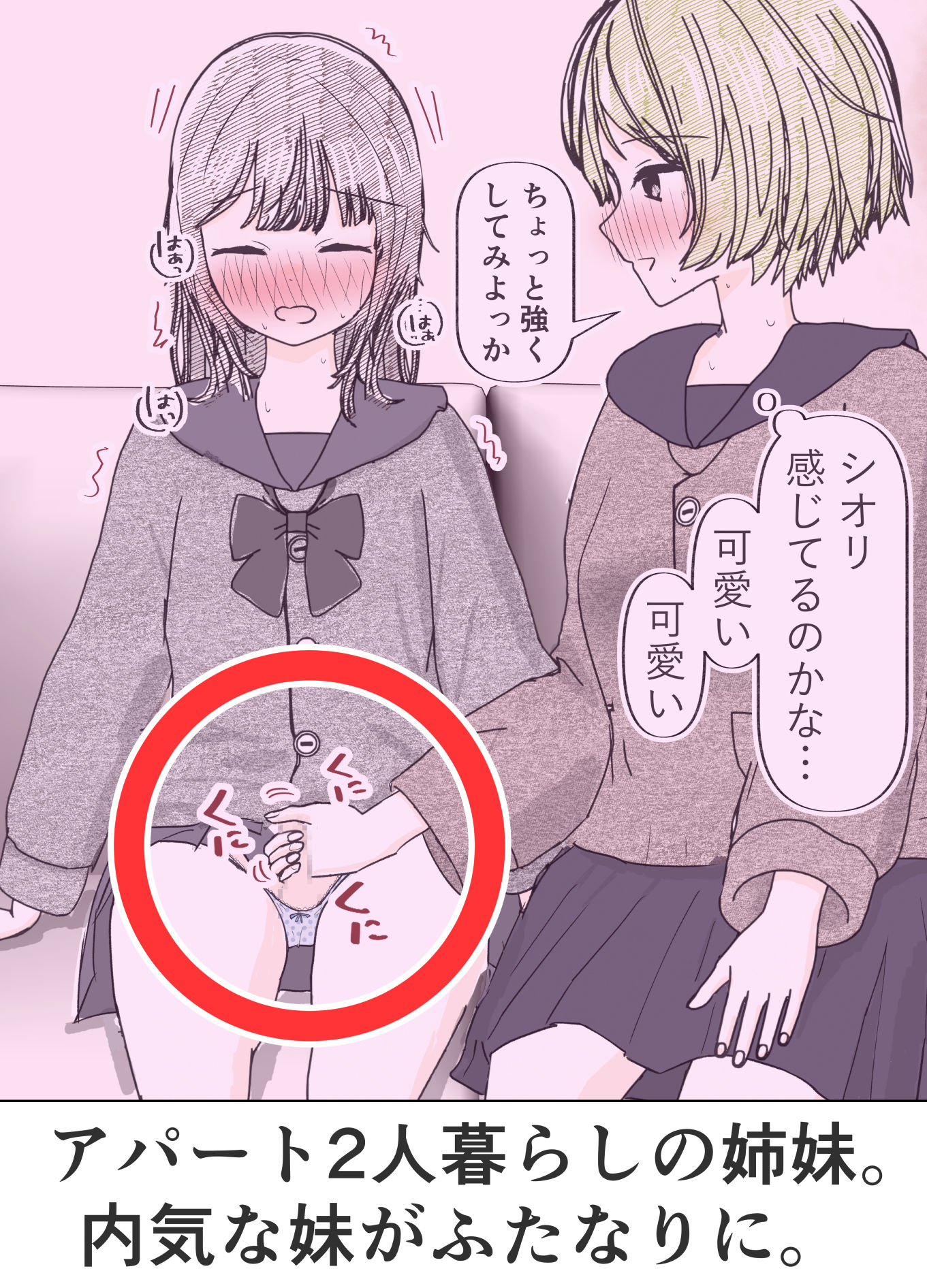 ふたなり病の妹の射精を優しく受け止めるお姉ちゃんの話 画像1