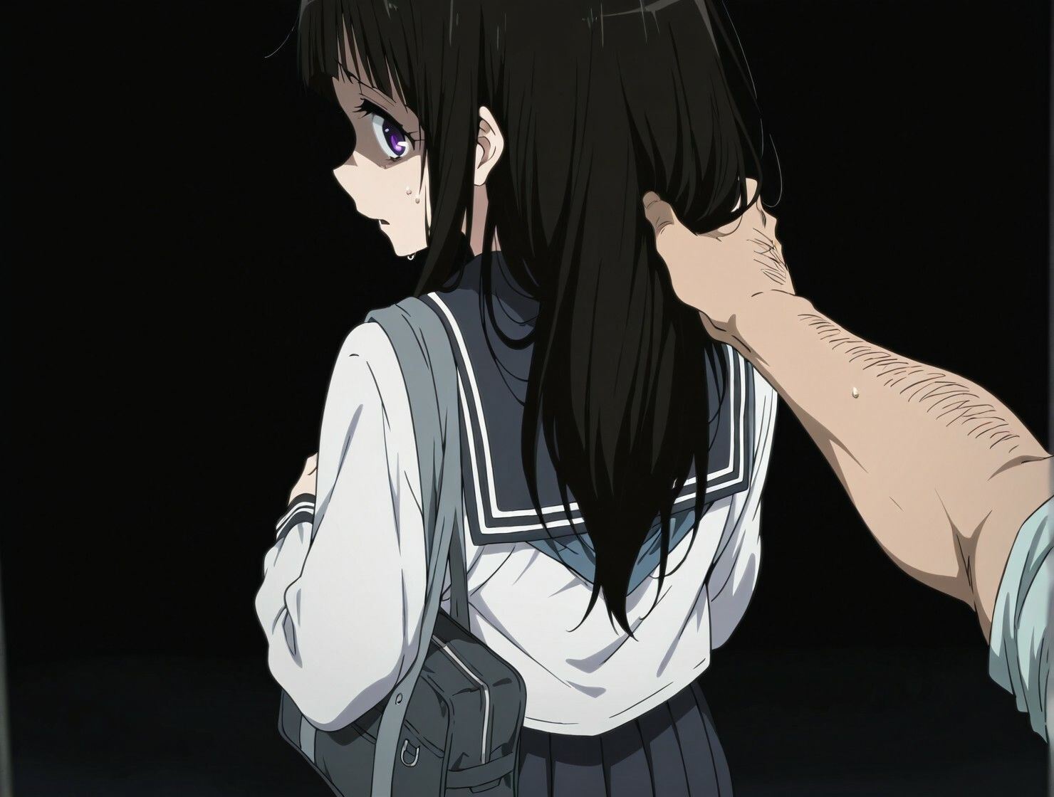 なんでも気になる美少女〇Kの路地裏初体験 画像3
