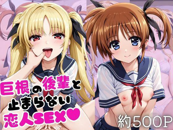 巨根の後輩と止まらない恋人SEX〜●●なのは＆フ○イト・テスタロッサ編〜【こうたろ】