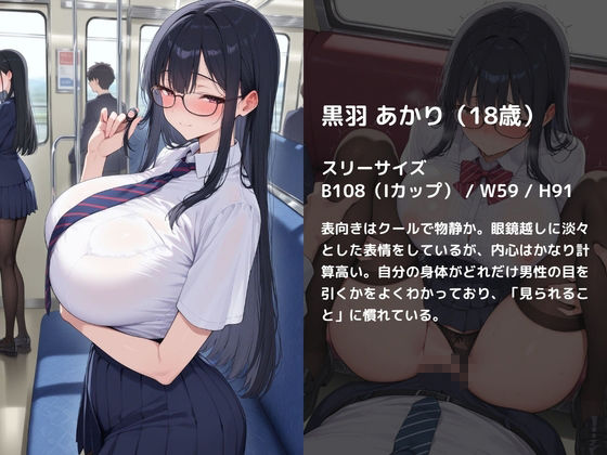 女子校生が乗ってしまった通勤電車の男達が全員痴●だったら 画像2