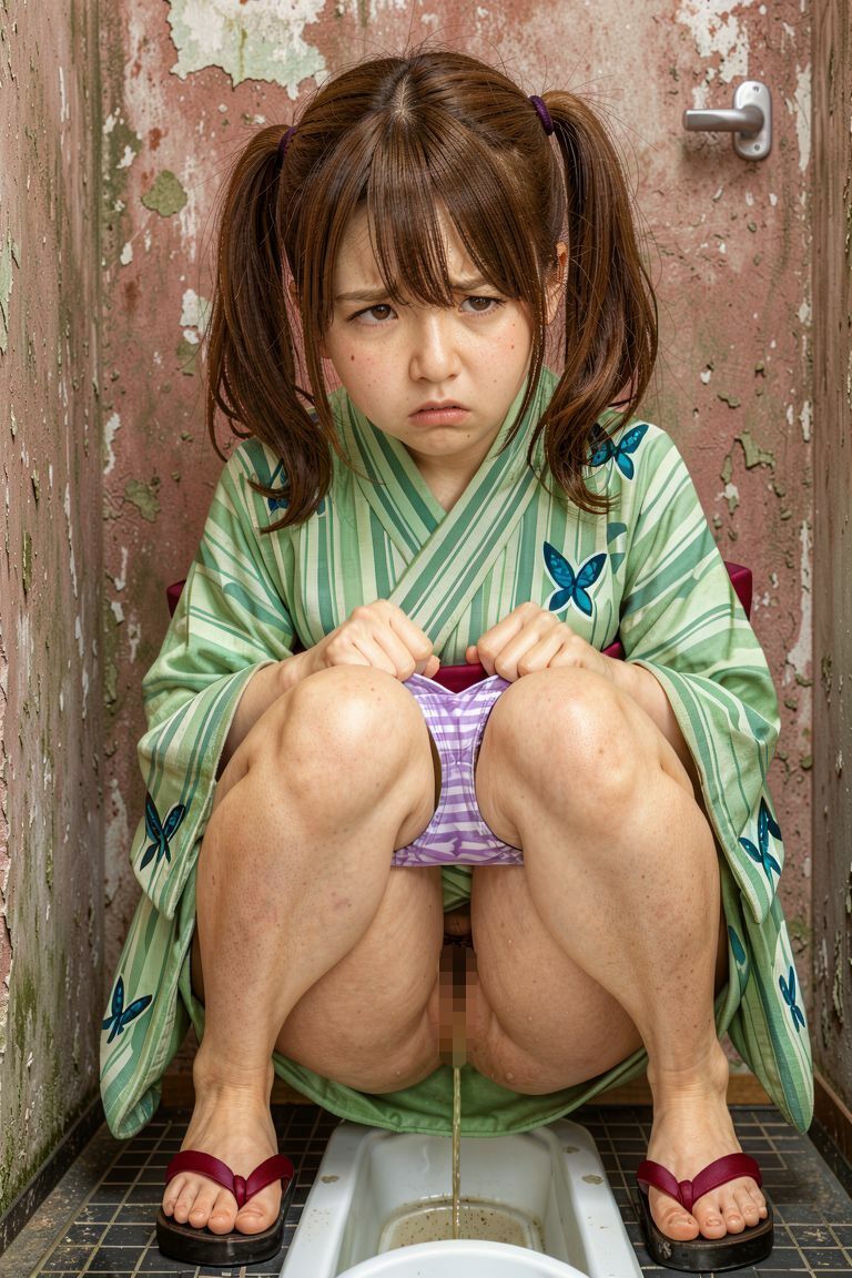 夏祭り 浴衣和式トイレ2の作品画像 4