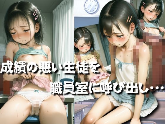 【呼び出し少女】成績の悪い生徒を職員室に呼び出し性教育 サンプル画像 2
