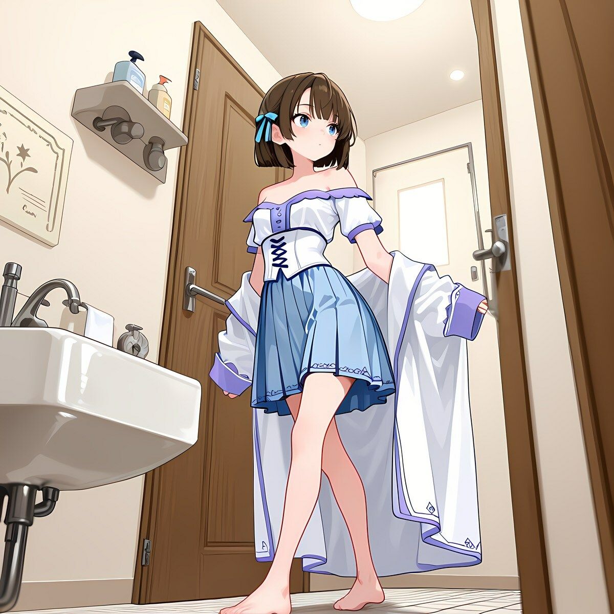 【CG集】着替えるJKを覗き見 〜洗面所、入浴、お風呂でオナニー〜の作品画像 7