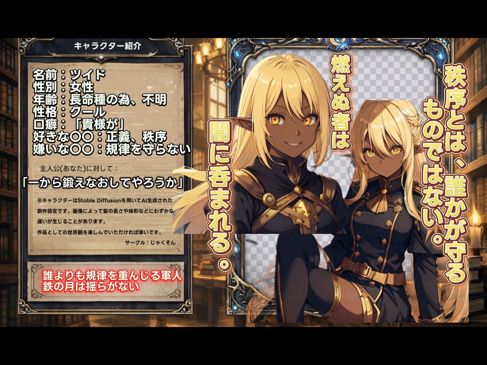 LUNA NOIR Vol.4 ツイド 鉄律の軍人【総ページ:146枚 CG総数:64枚 4:3 】 画像1