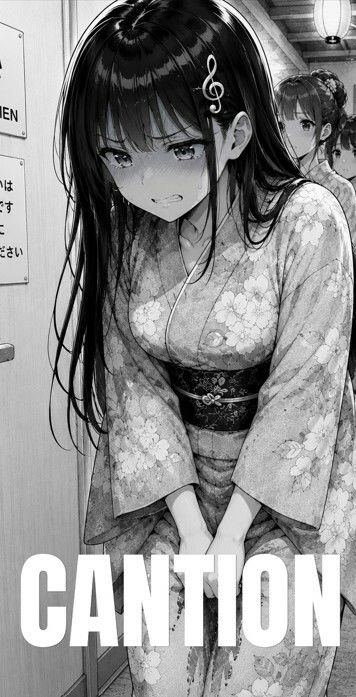お祭り会場で茶色い失敗 サンプル画像 2