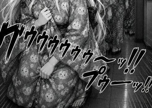 お祭り会場で茶色い失敗 サンプル画像 3
