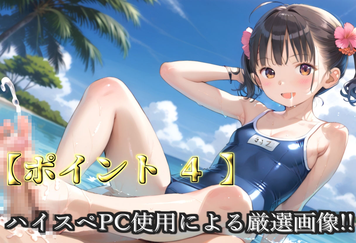 【プレミアシリーズ】【豪華特典あり】水泳部つるぺたロリ学園乱交 真夏のビーチで集団乱痴 修学旅行編【500個】 画像6